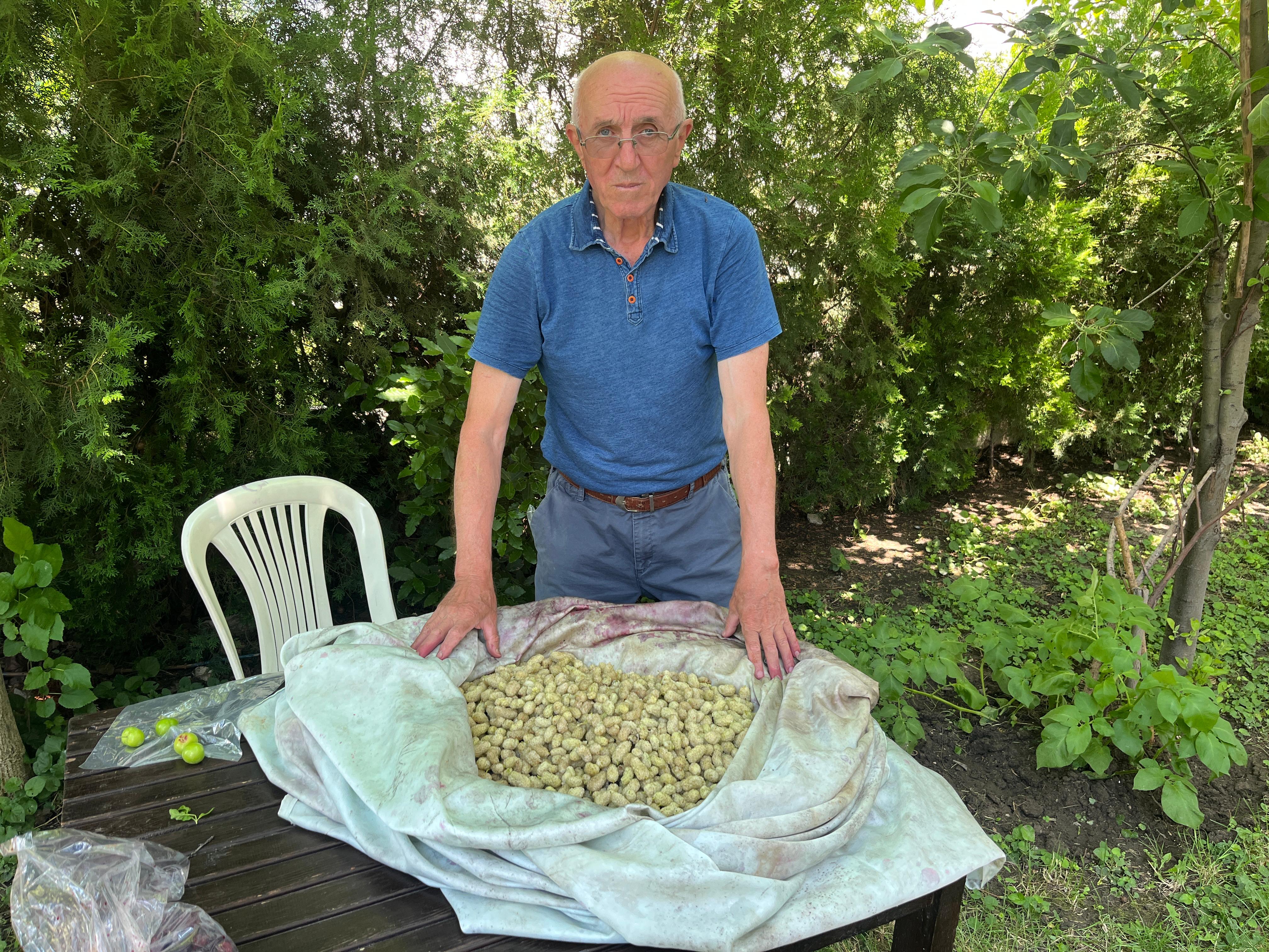 Edirne’nin göbeğinde, beton binaların arasında adeta saklı bir vaha yükseliyor. Meslek hayatında 32 yılı geride bıraktıktan sonra 2004 yılında emekliye ayrılan trafik başkomiseri Hüseyin Önder (74), Kocasinan Mahallesi’ndeki apartman bahçesini tam 22 yıllık bir emekle cennet köşesine dönüştürdü.